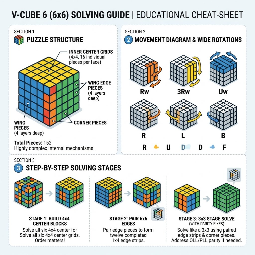 6×6 V-Cube 6 Visual Guide Infographic