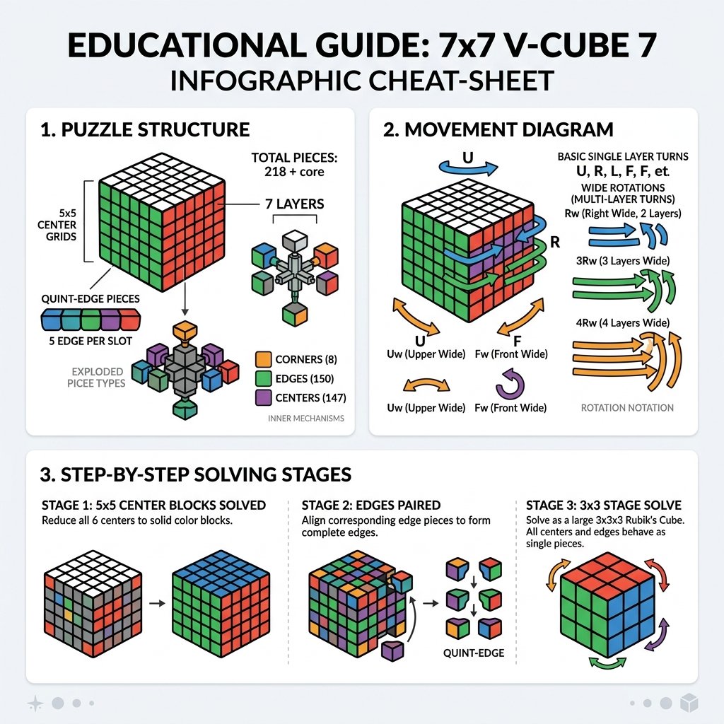 7×7 V-Cube 7 Visual Guide Infographic